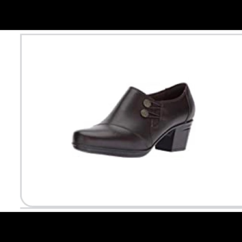 Brown loafer wedges